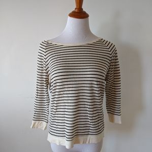 ❎ *Sold* Ann Taylor Striped Boat Neck Top